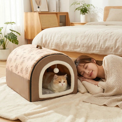 couchage pour chat femme dors lit tapis tablaux