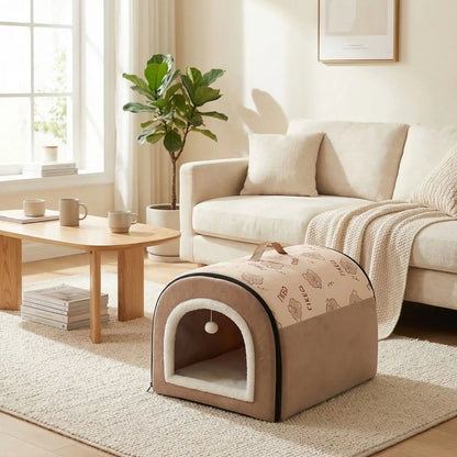 couchage pour chat tapis coussin livre mug plante