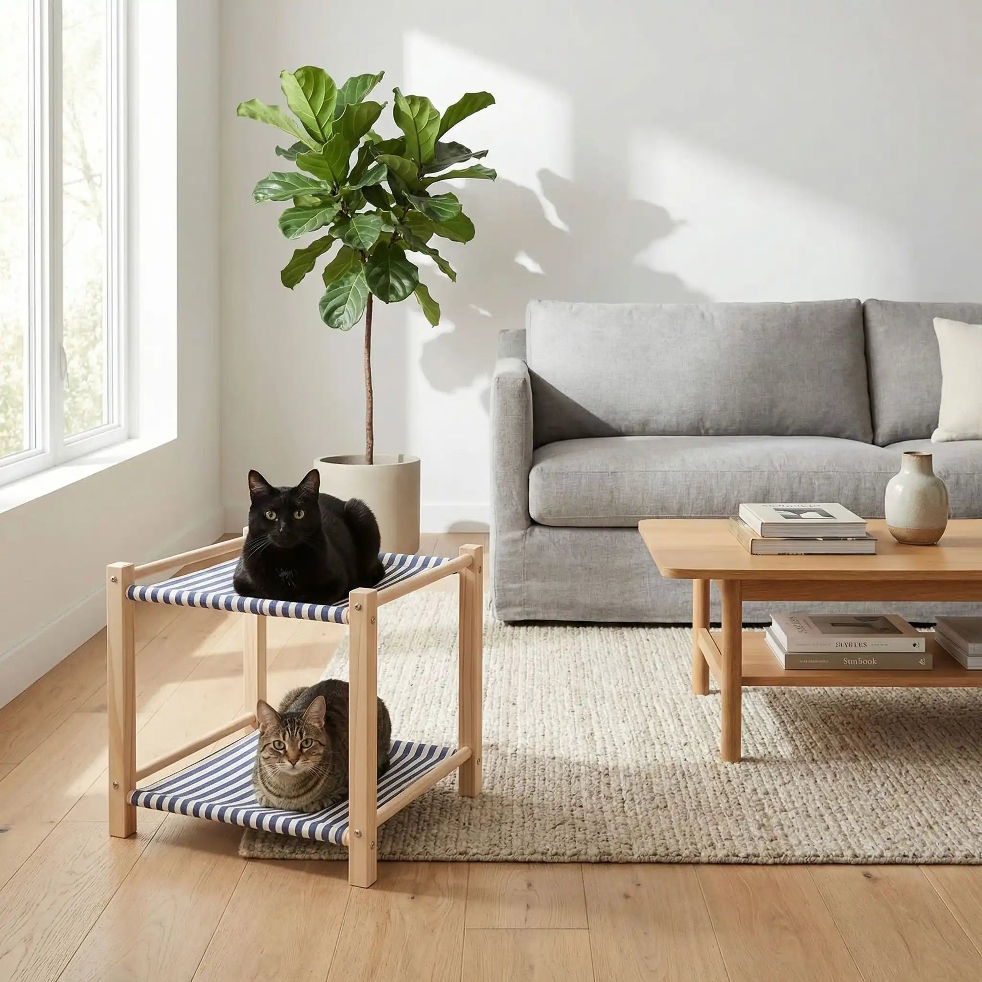 hamac pour chat plante tapis vase coussin table