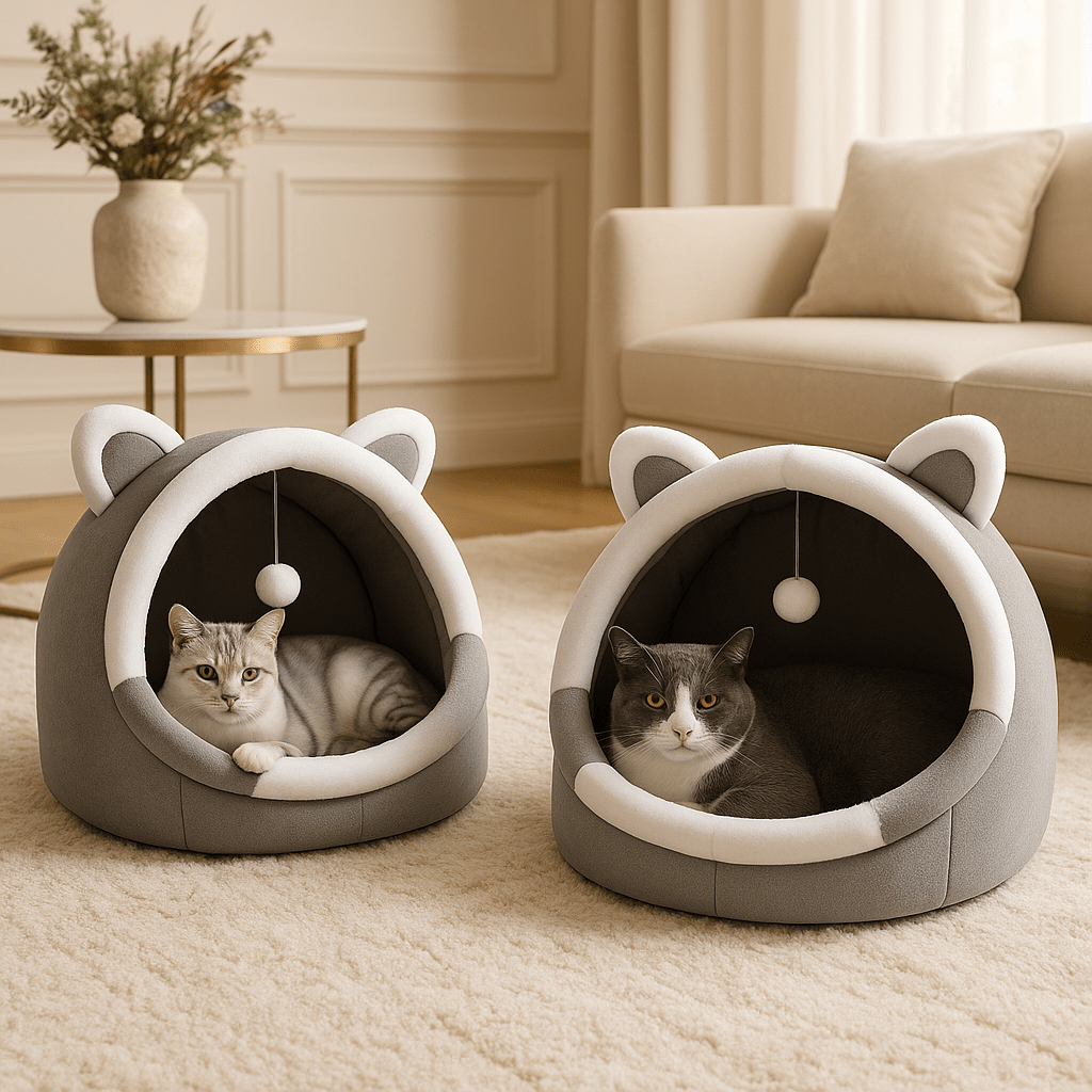 panier-pour-chat-table-vase-coussin-tapis-blanc