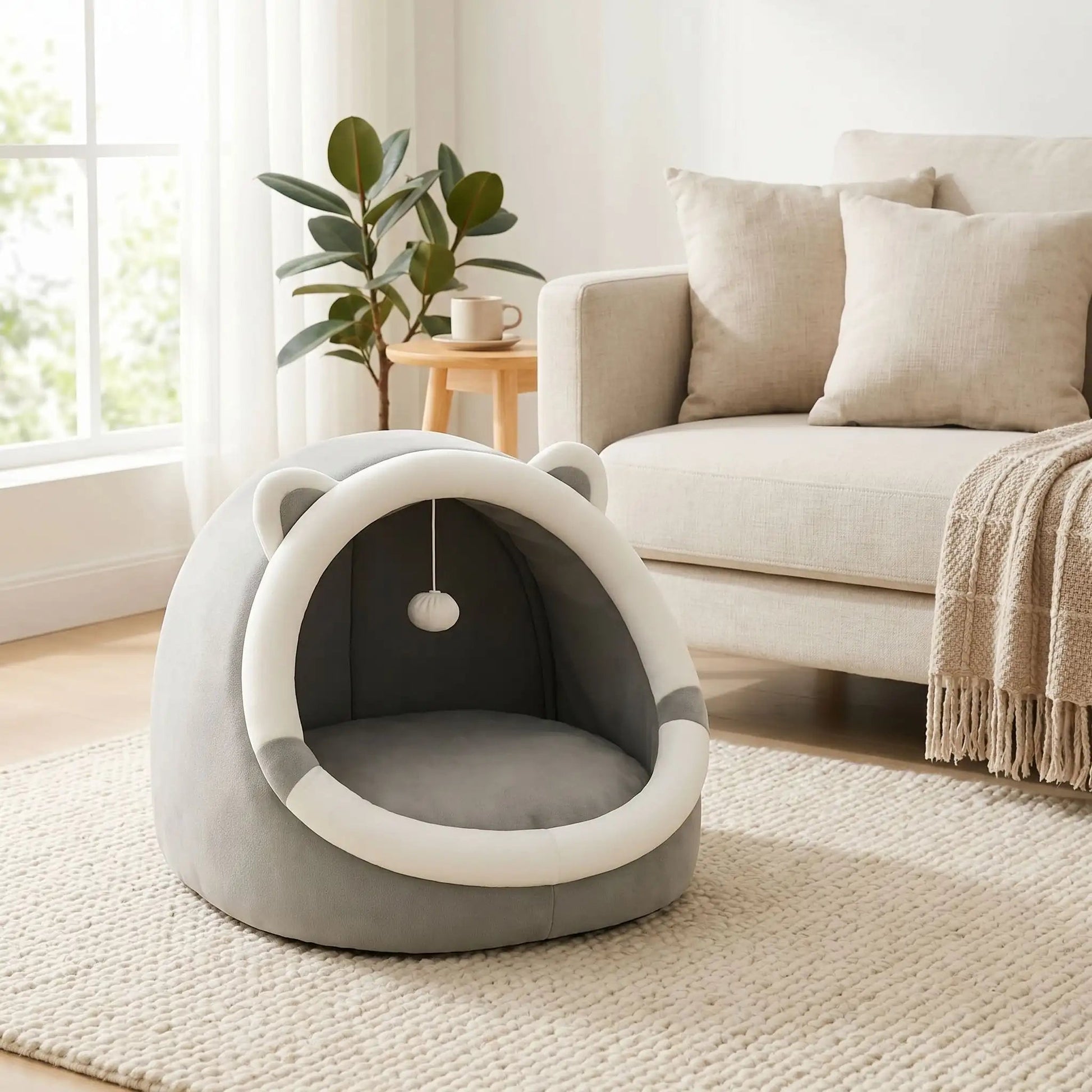 panier pour chat tapis mug table basse rideaux